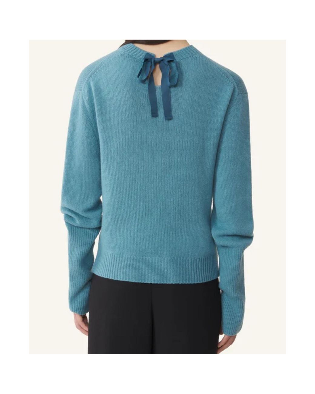Lanvin Blue Crew Neck Sweater