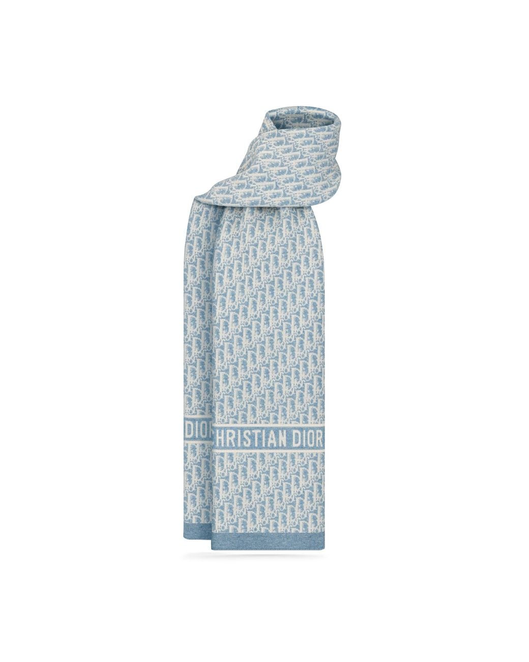 Dior Blue Alps Oblique Scarf