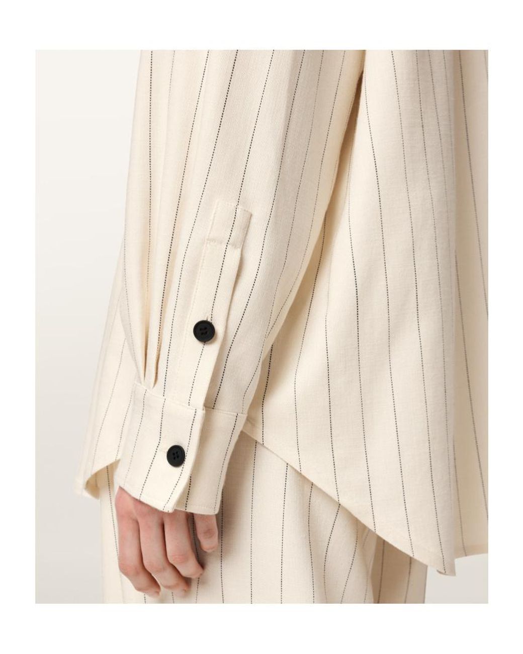 AllSaints Natural Stripe Olga Shirt