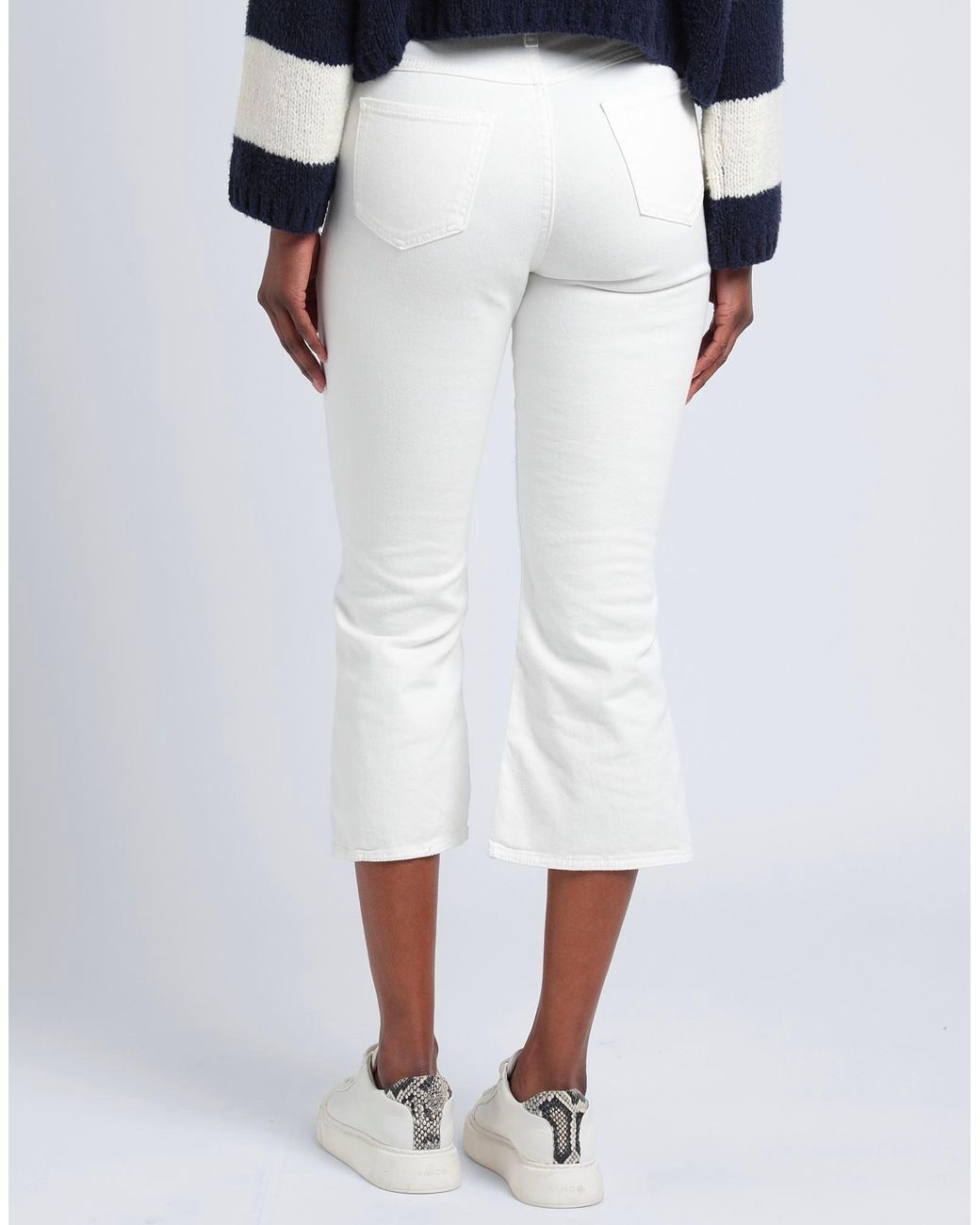 MAX&Co. White Belt Loop Jeans