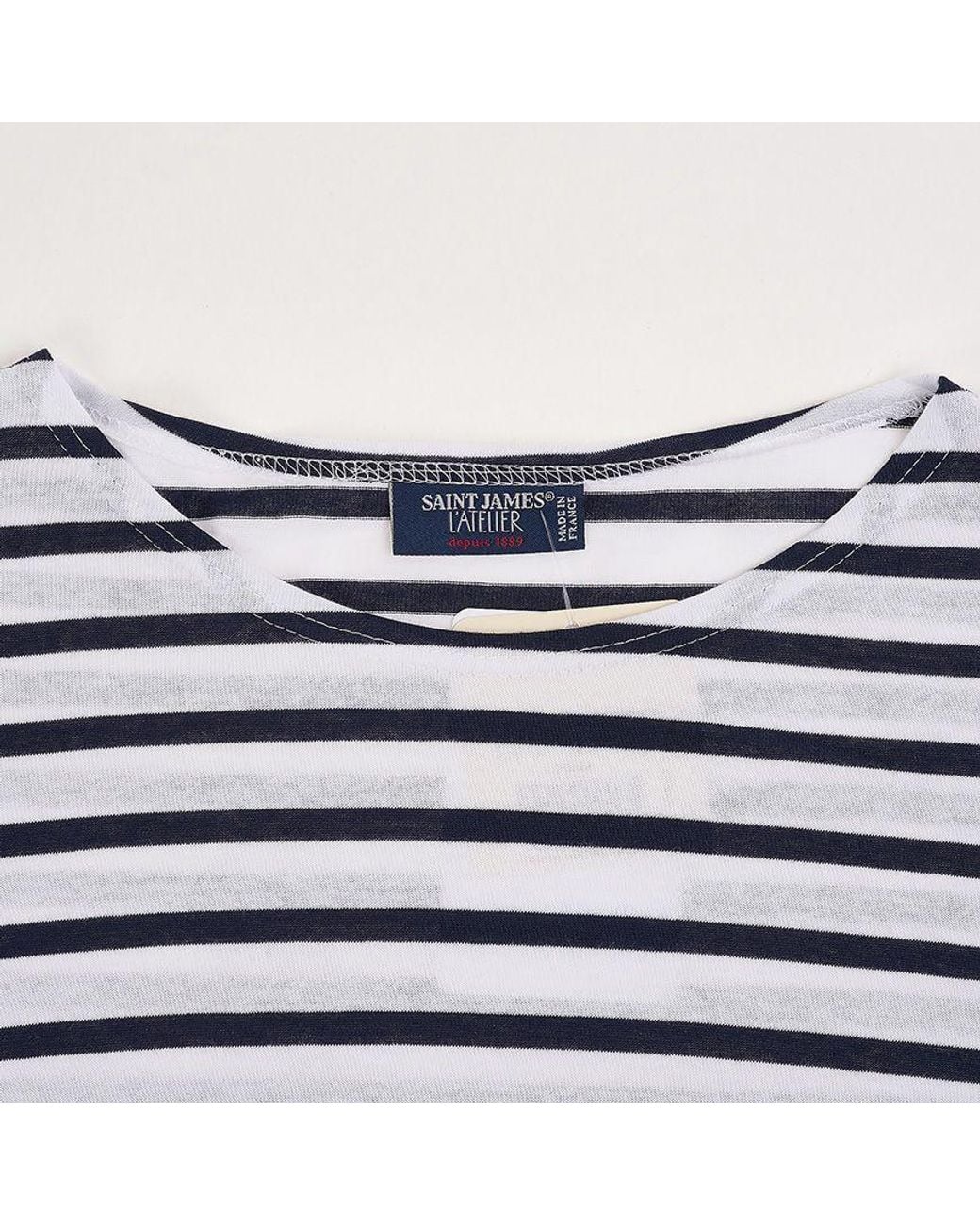 Saint James Blue Guildo Striped Longsleeve Sailor Top for men