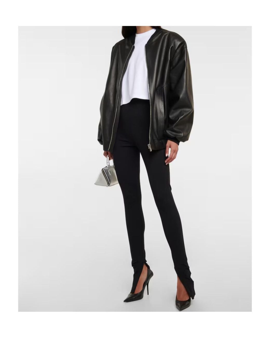 Wardrobe NYC Black High-Waisted Skinny Casual Pants