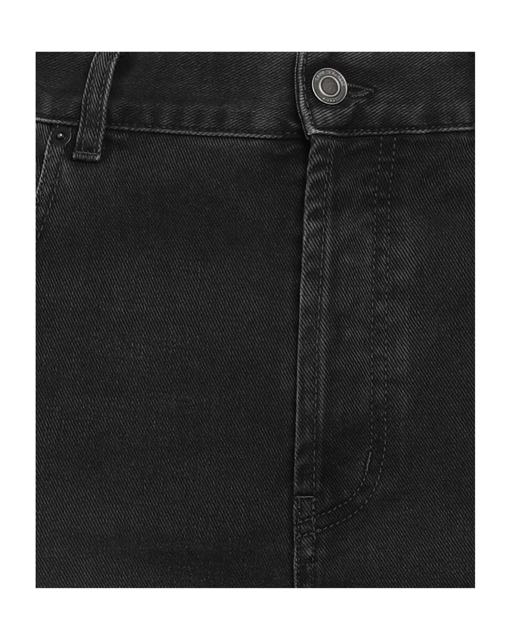 Saint Laurent Black Straightleg Jeans