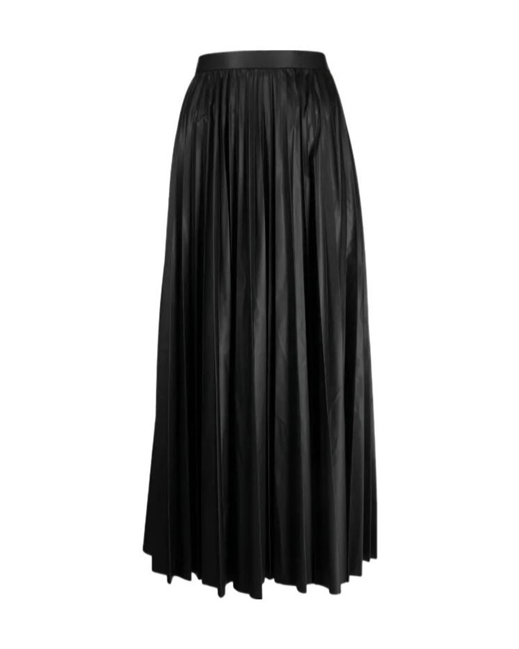 Junya Watanabe Black High-Waist Pleated Skirt
