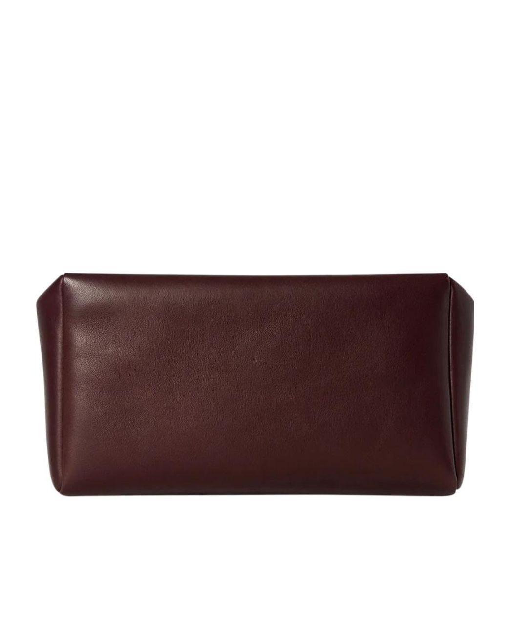 The Row Purple Squared Compact Clutch Bag