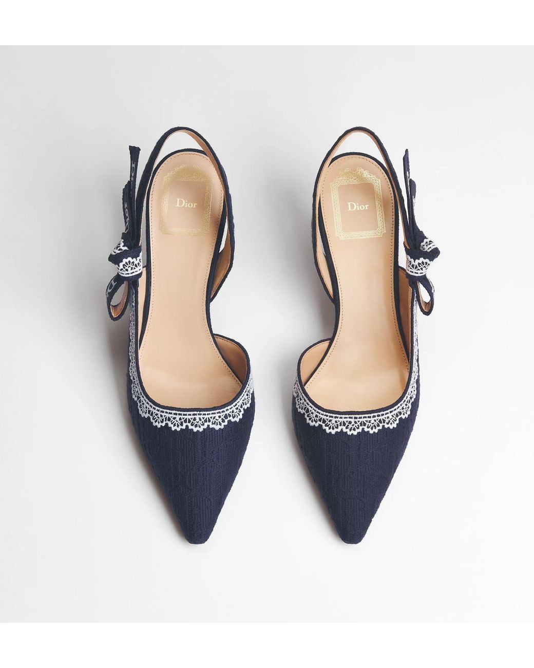 Dior Blue Escarpin Slingback J'A