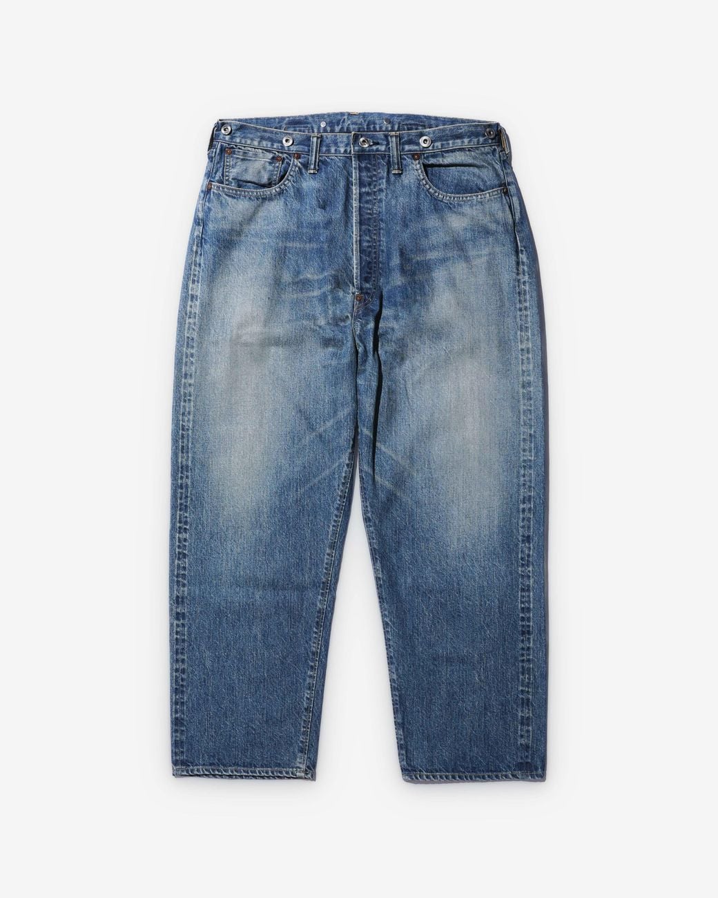 A.PRESSE Blue Wide-Leg Jeans for men
