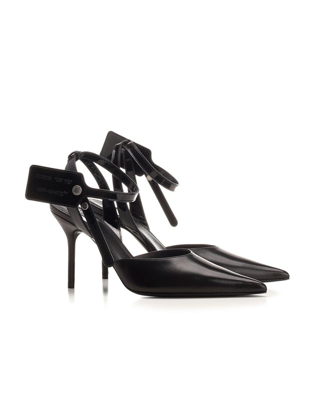 Off-White c/o Virgil Abloh Black Varnish 95Mm Pumps