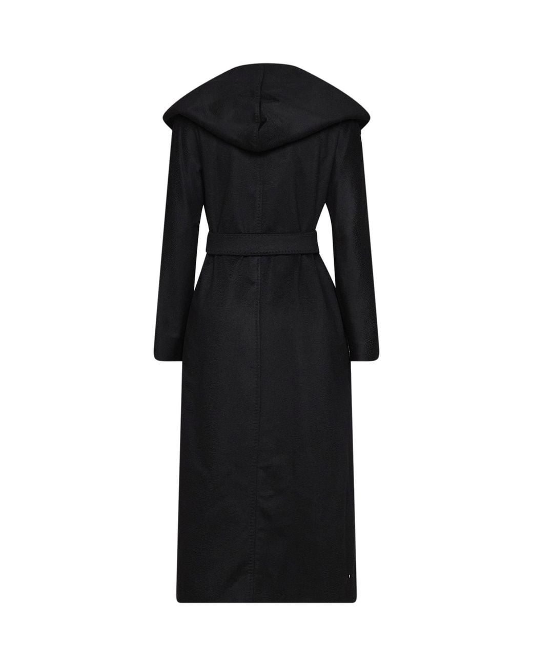 Max Mara Black Studio Mstelegia Belted Coat