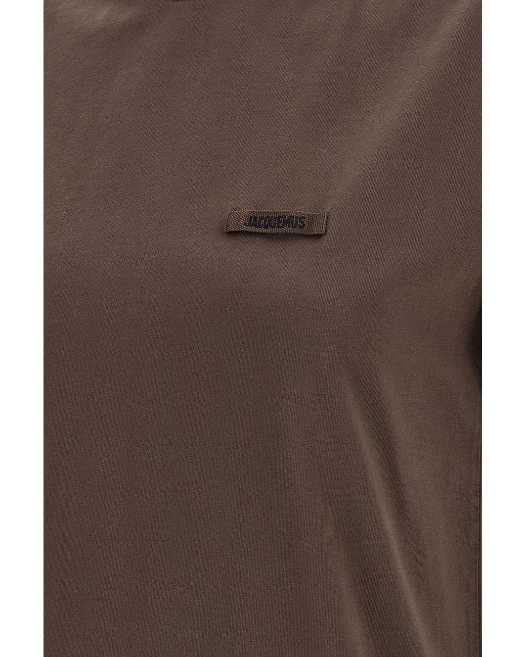 Jacquemus Brown "Gros Grain" Short-Sleeved T-Shirt