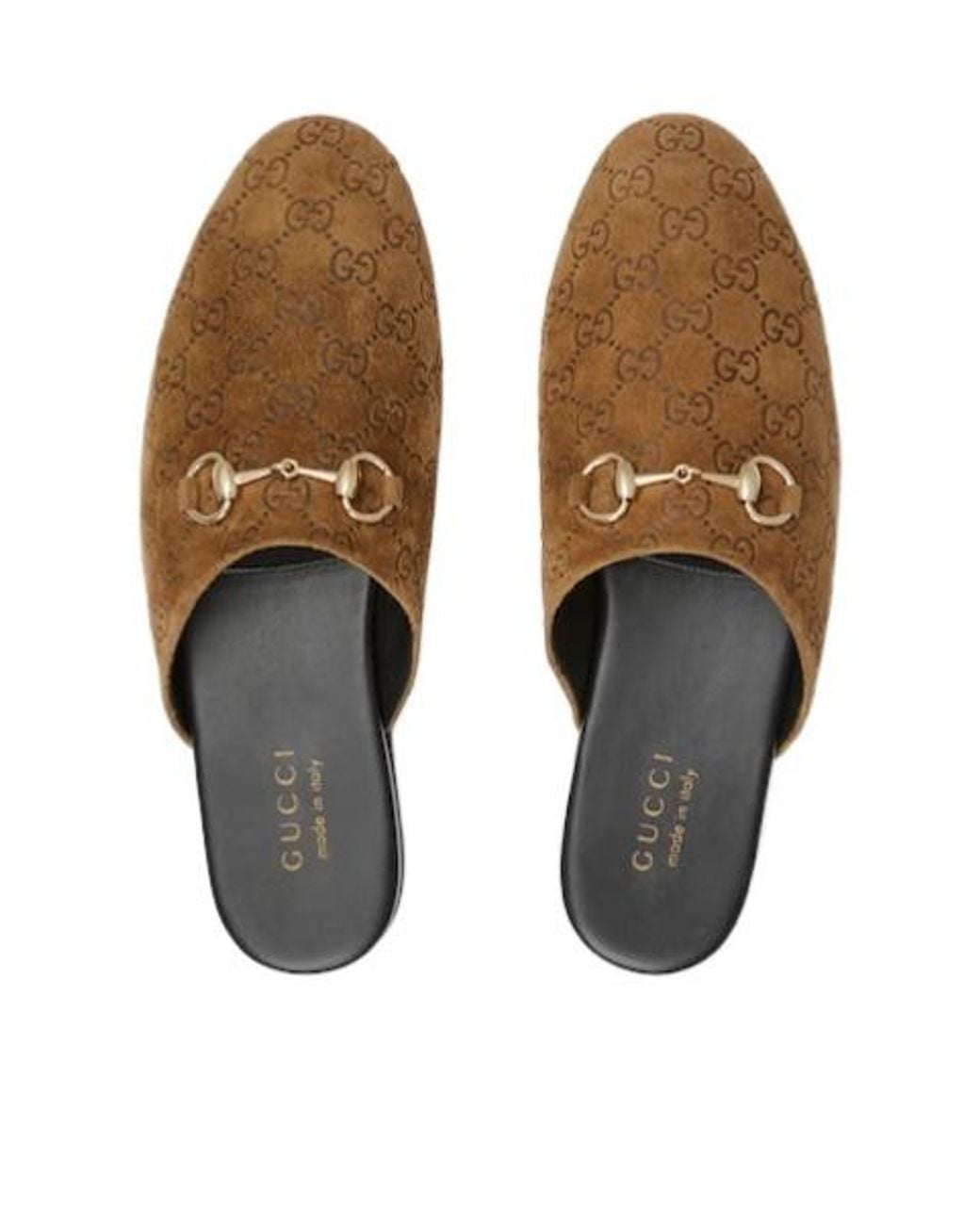 Gucci Brown Horsebit Mules for men