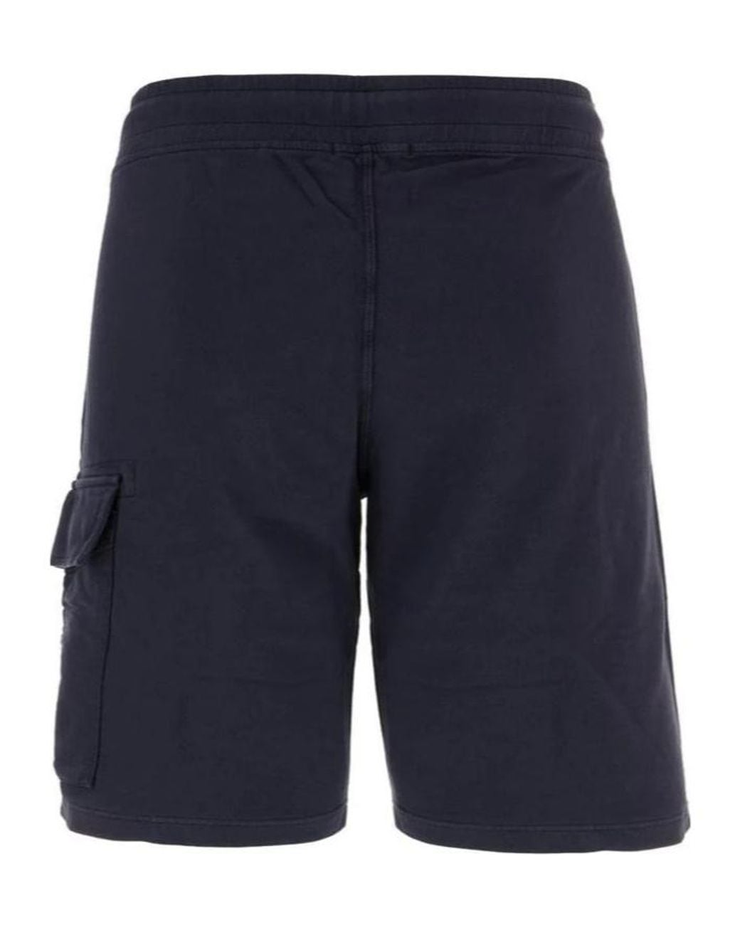 C P Company Blue Light Fleece Cargo Lens Sweatshorts for men