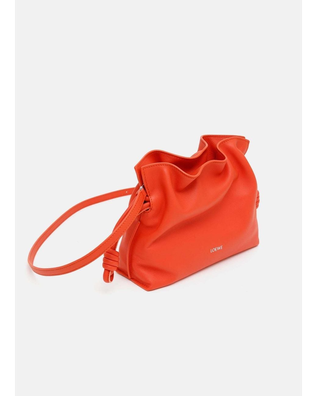 Loewe Red Mini Flamenco Shoulder Bag