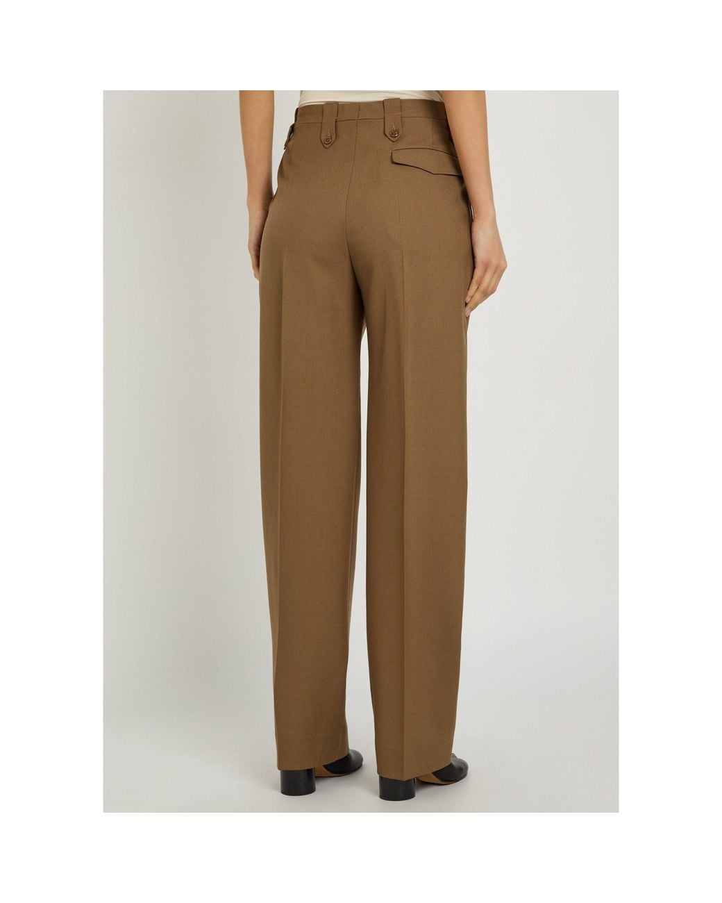Maison Margiela Natural Wool Trousers
