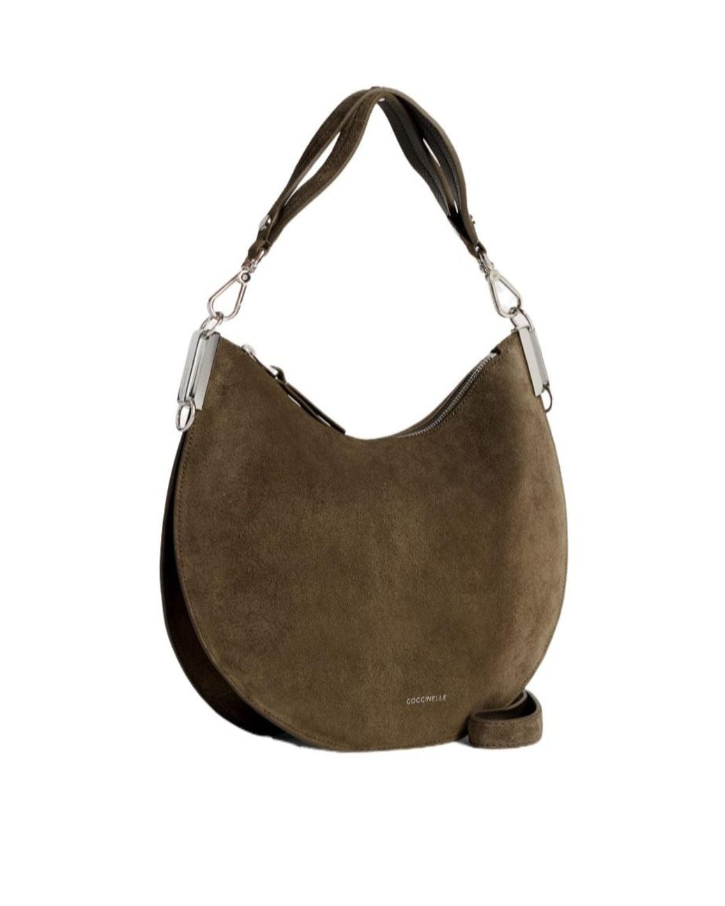 Coccinelle Brown Crescent Shoulder Bag
