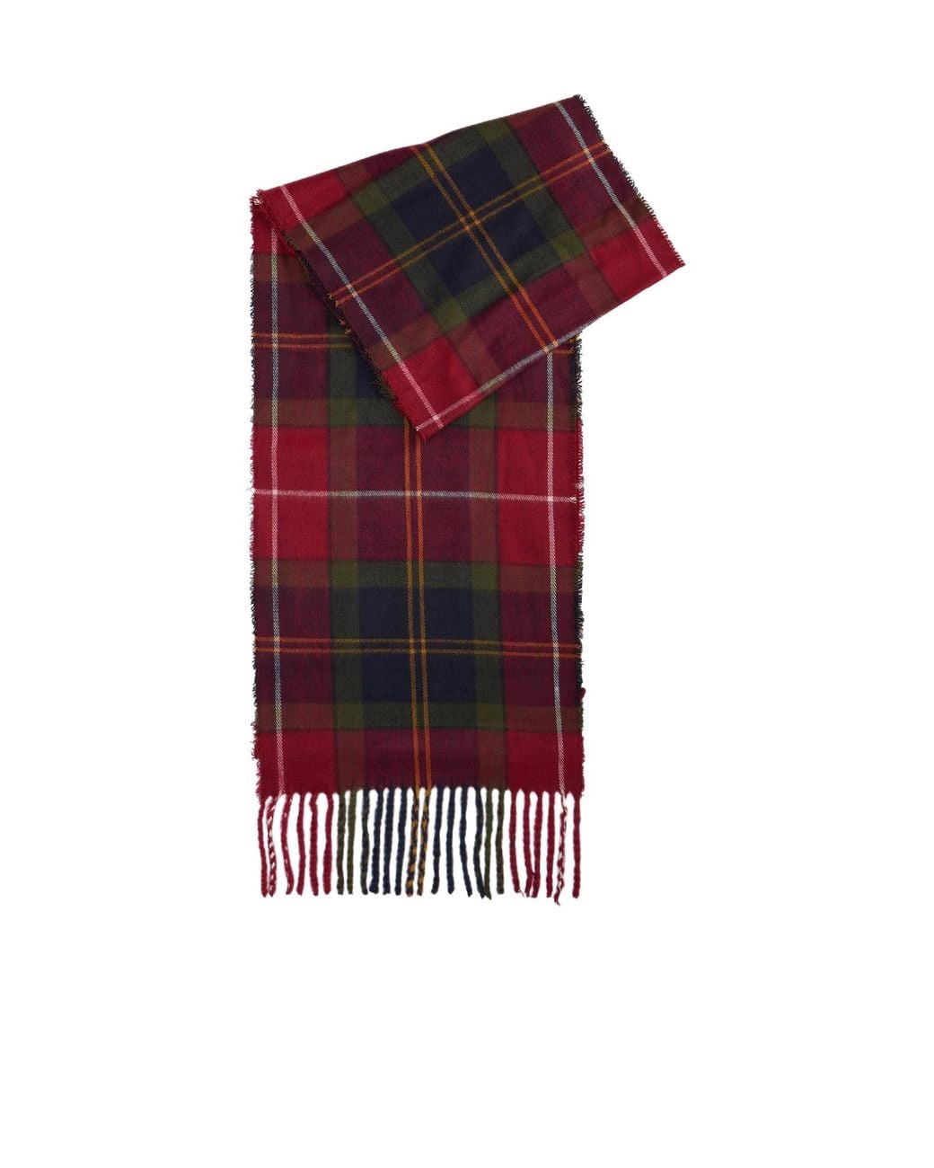 Barbour Red Tartan Scarf (Set Of Two) for men