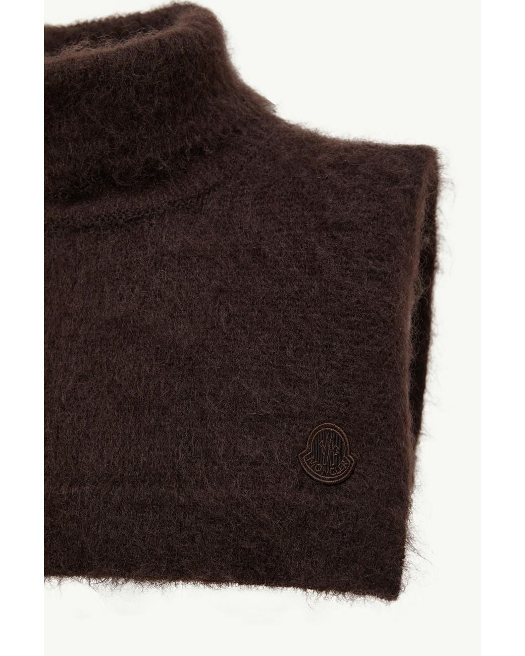 Moncler Brown Mohair Wool Blend Bib