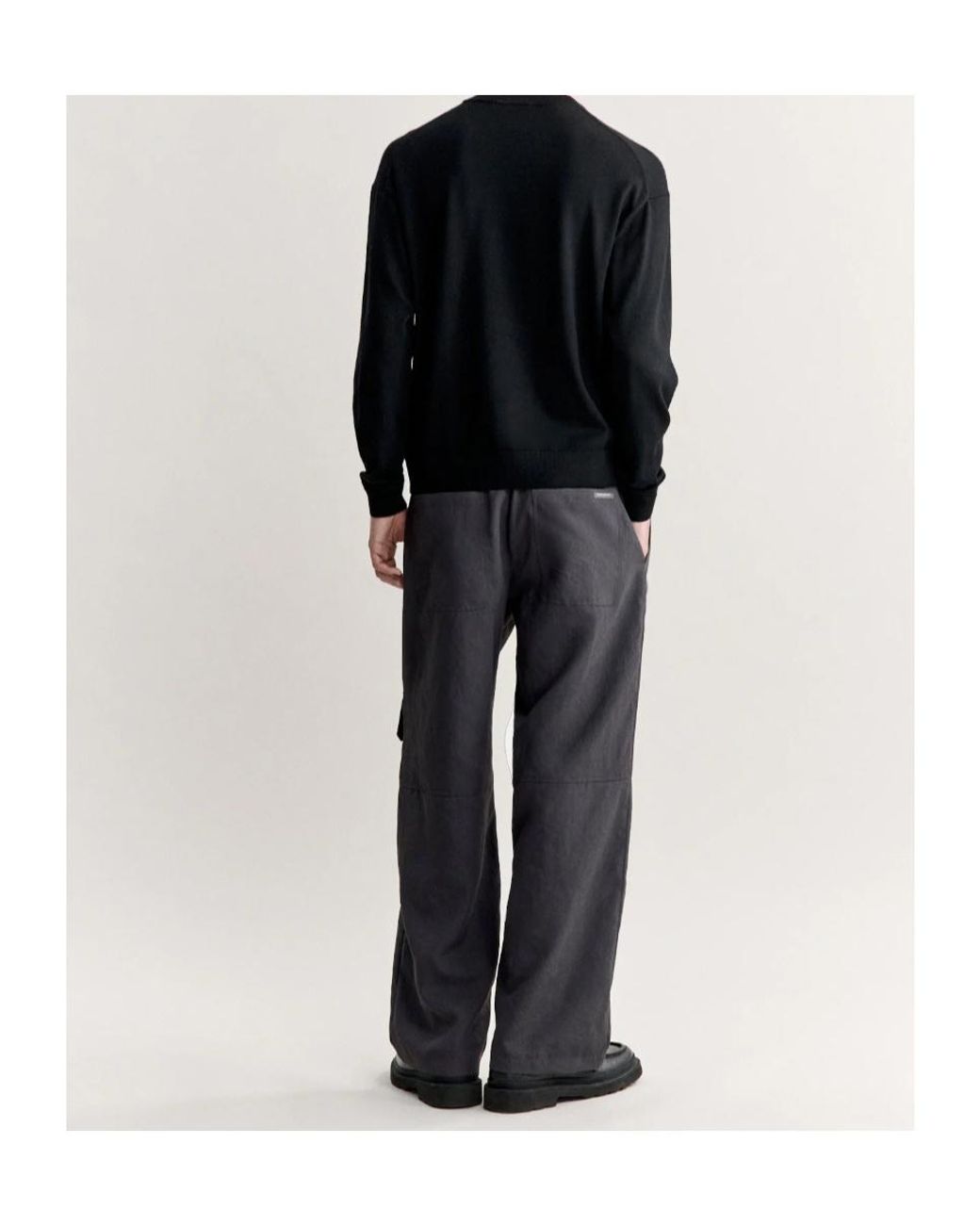 Maison Kitsuné Black Fox-Patch Sweater for men