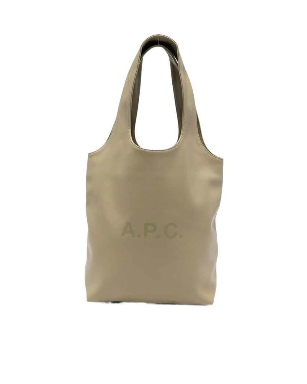 A.P.C. Natural Ninon Small Logo Tote Bag