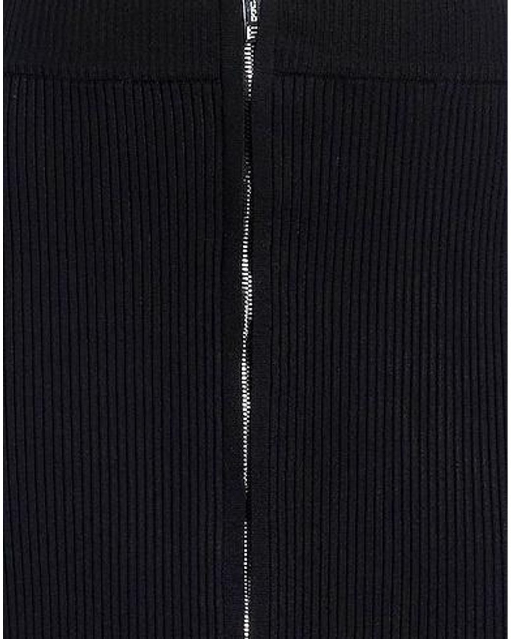 Sportmax Black Slim-Fit Knit Midi Skirt