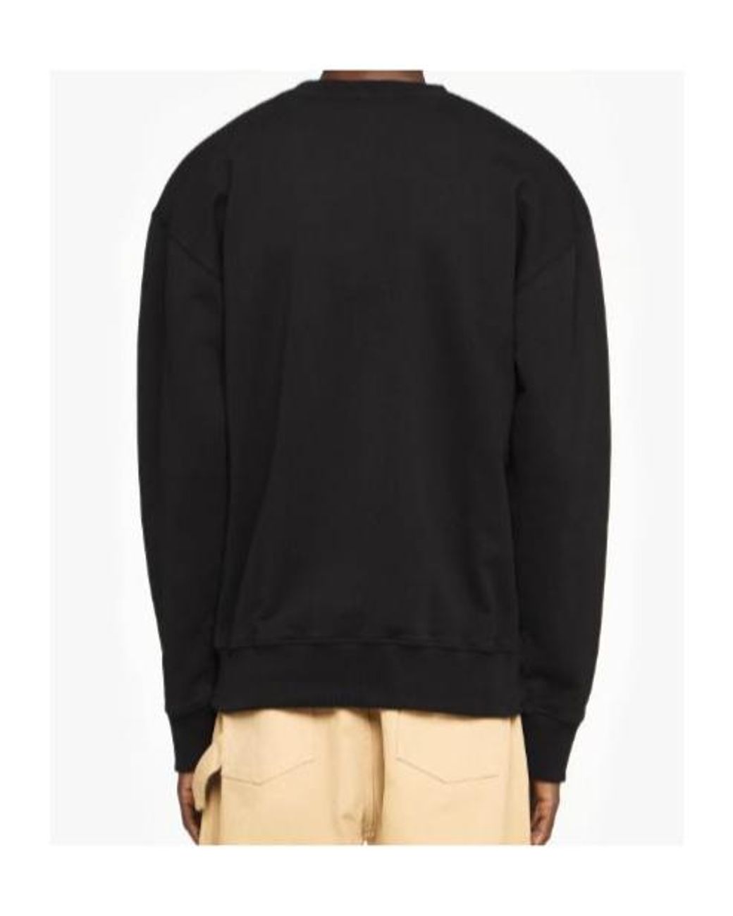 J.W. Anderson Black Jw Anderson Logo Embroidered Sweatshirt for men