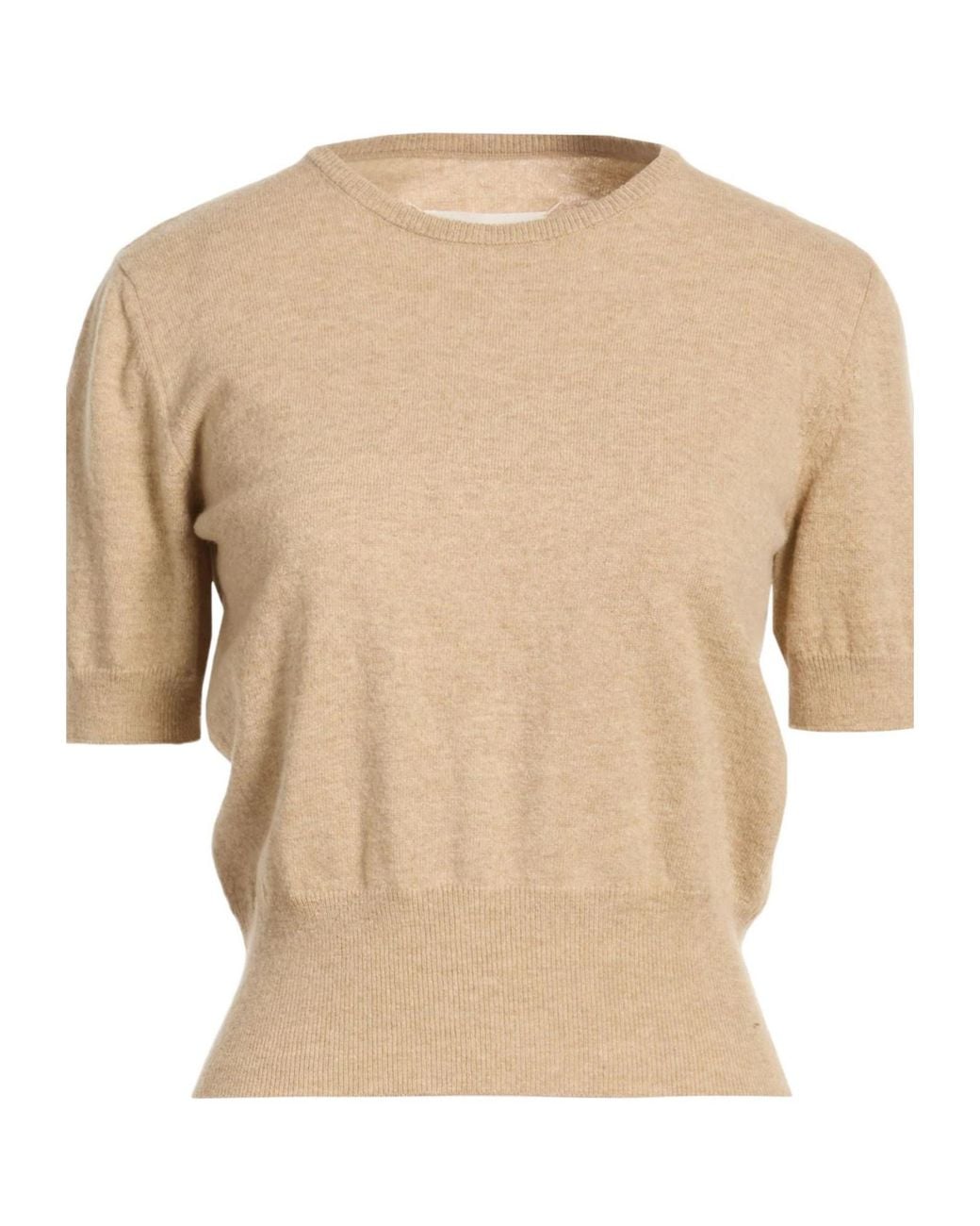 Maison Margiela White Minimalist Solid-Color Wool Knitwear