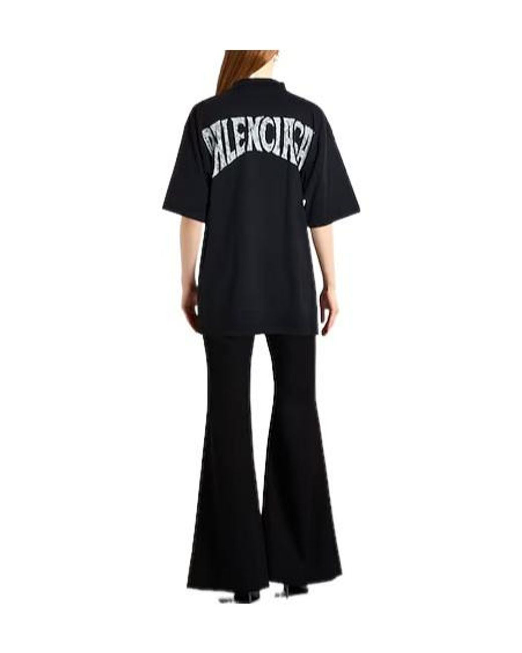 Balenciaga Black Printed Shortsleeve Tshirt