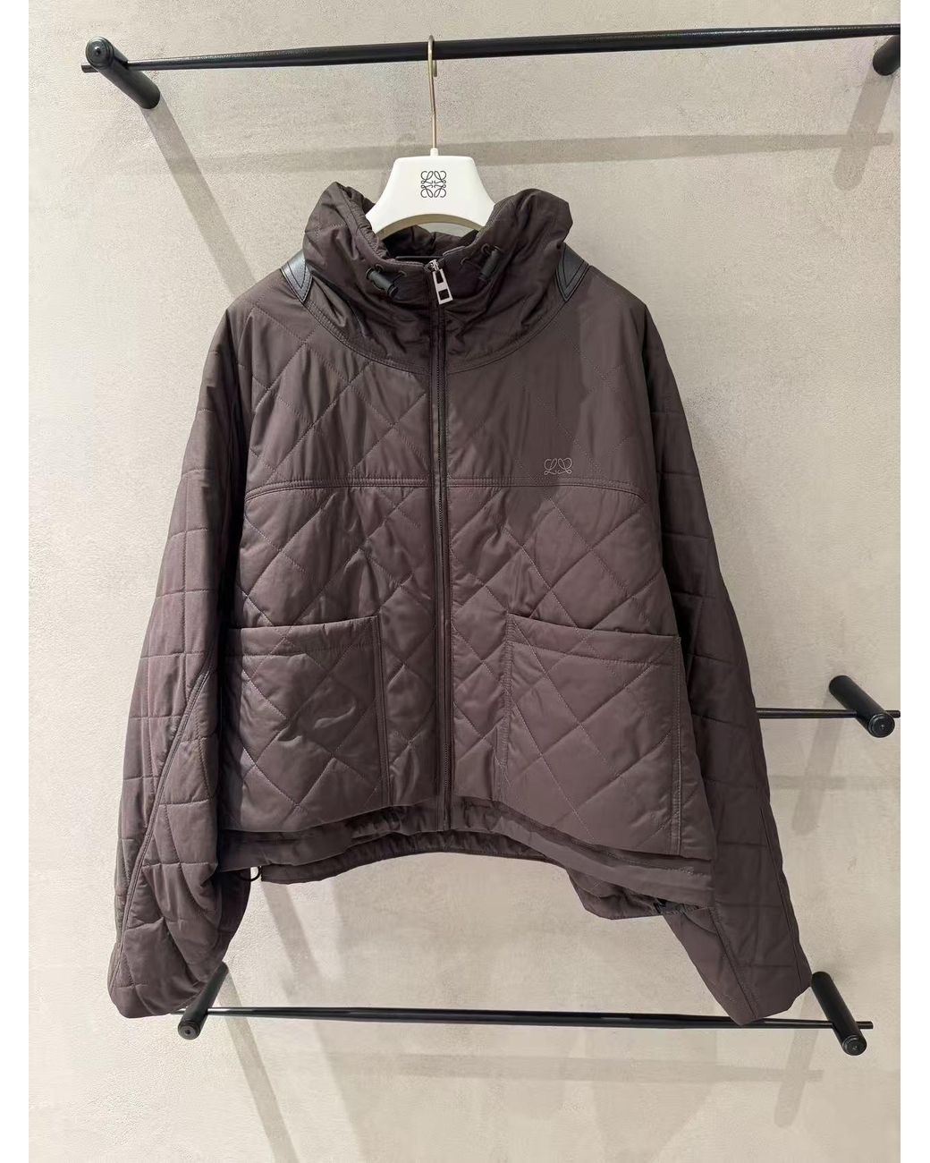 Loewe Brown Quilted Jacket
