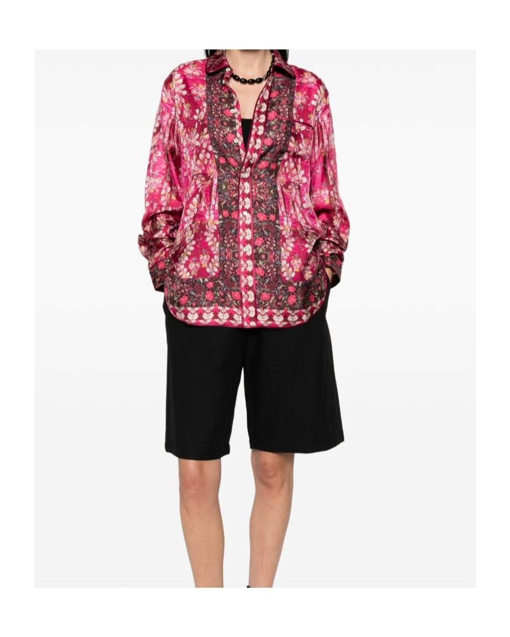 Pierre Louis Mascia Red Long Sleeve Shirt