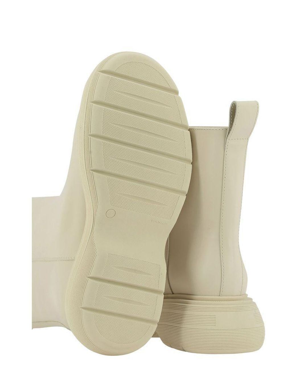 GIA COUTURE Natural Platform Ankle Boots