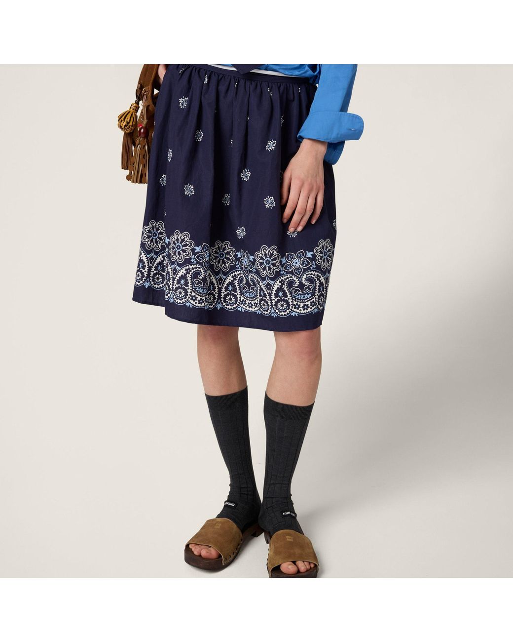 Miu Miu Blue Skirts