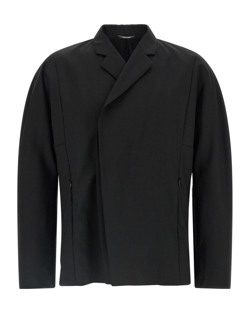Kiko Kostadinov Black Vaals Asymmetric Blazer for men