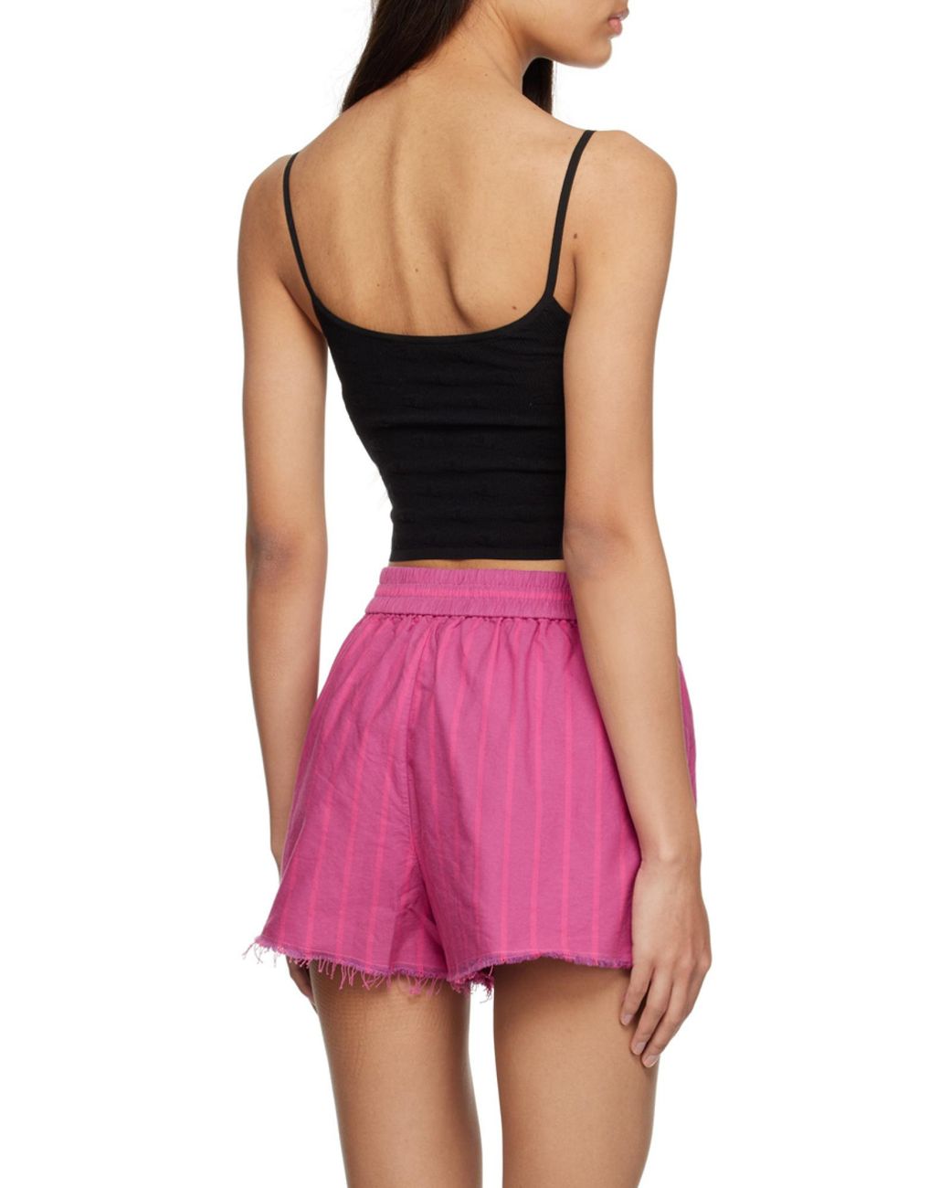 T By Alexander Wang Black Logo-Embroidered Sheer Top