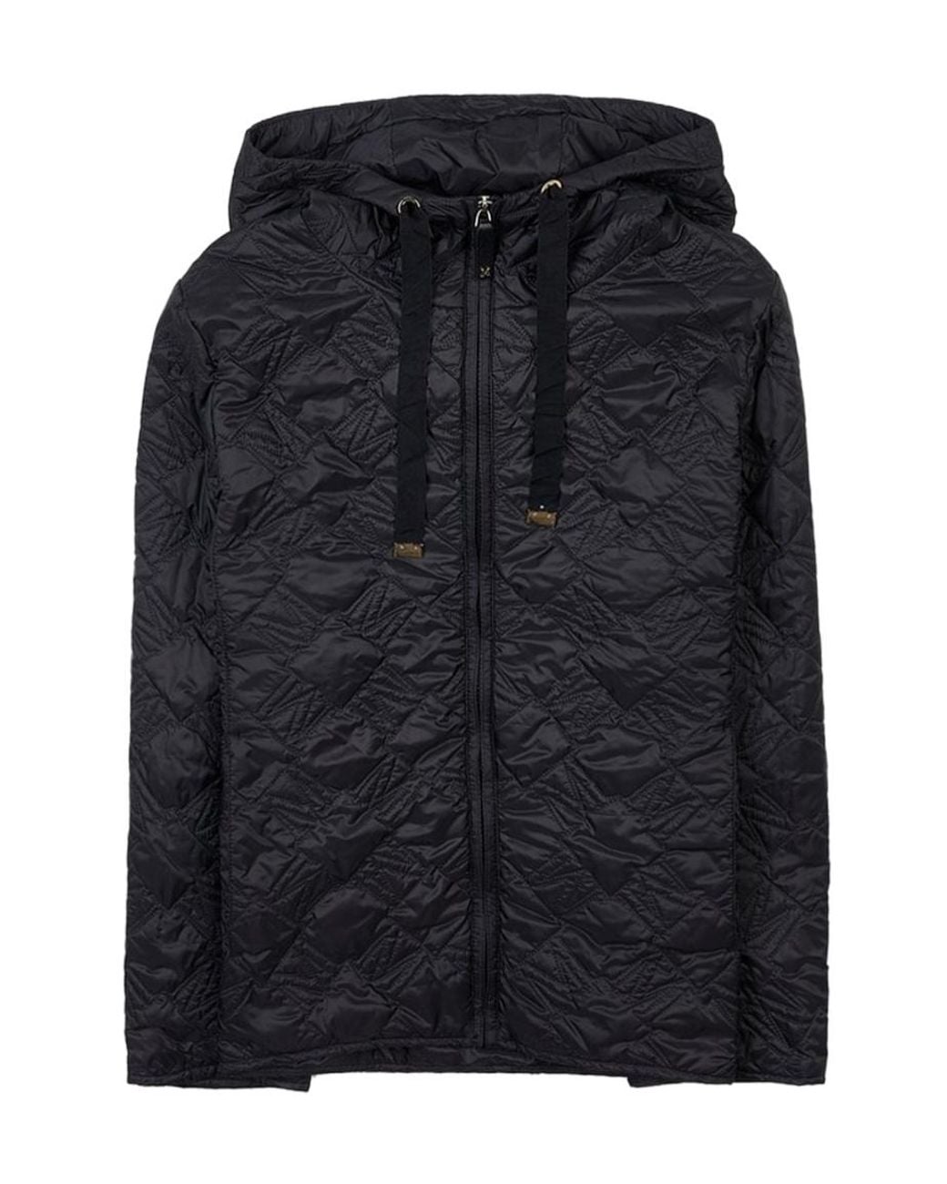 Max Mara Black Hooded Cotton Suit
