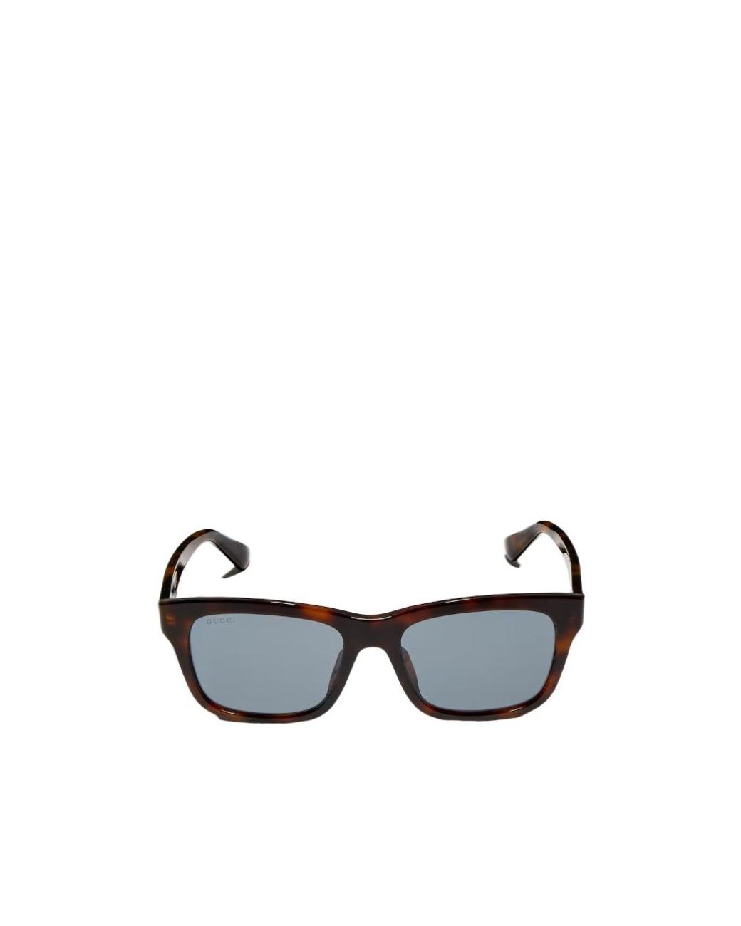 Gucci White Low Nose Bridge Fit Rectangular Sunglasses for men