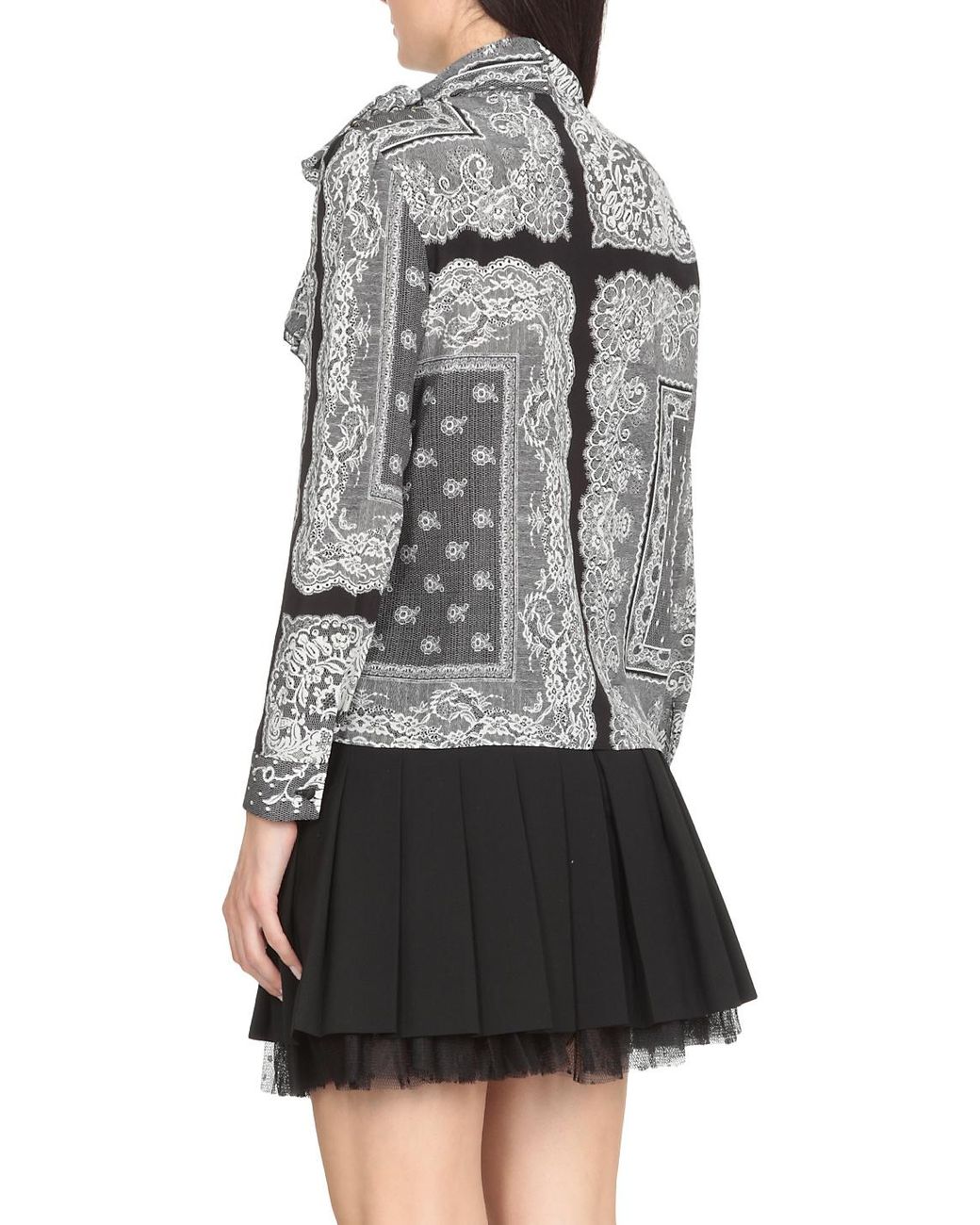 RED Valentino Gray Bow Tie Shirt