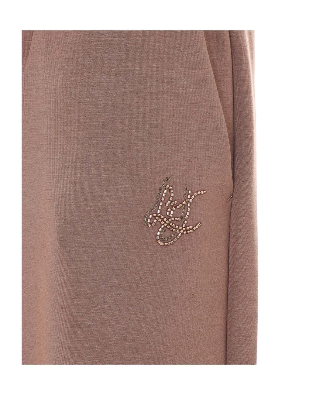 Liu Jo Multicolor Embellished Drawstring Joggers