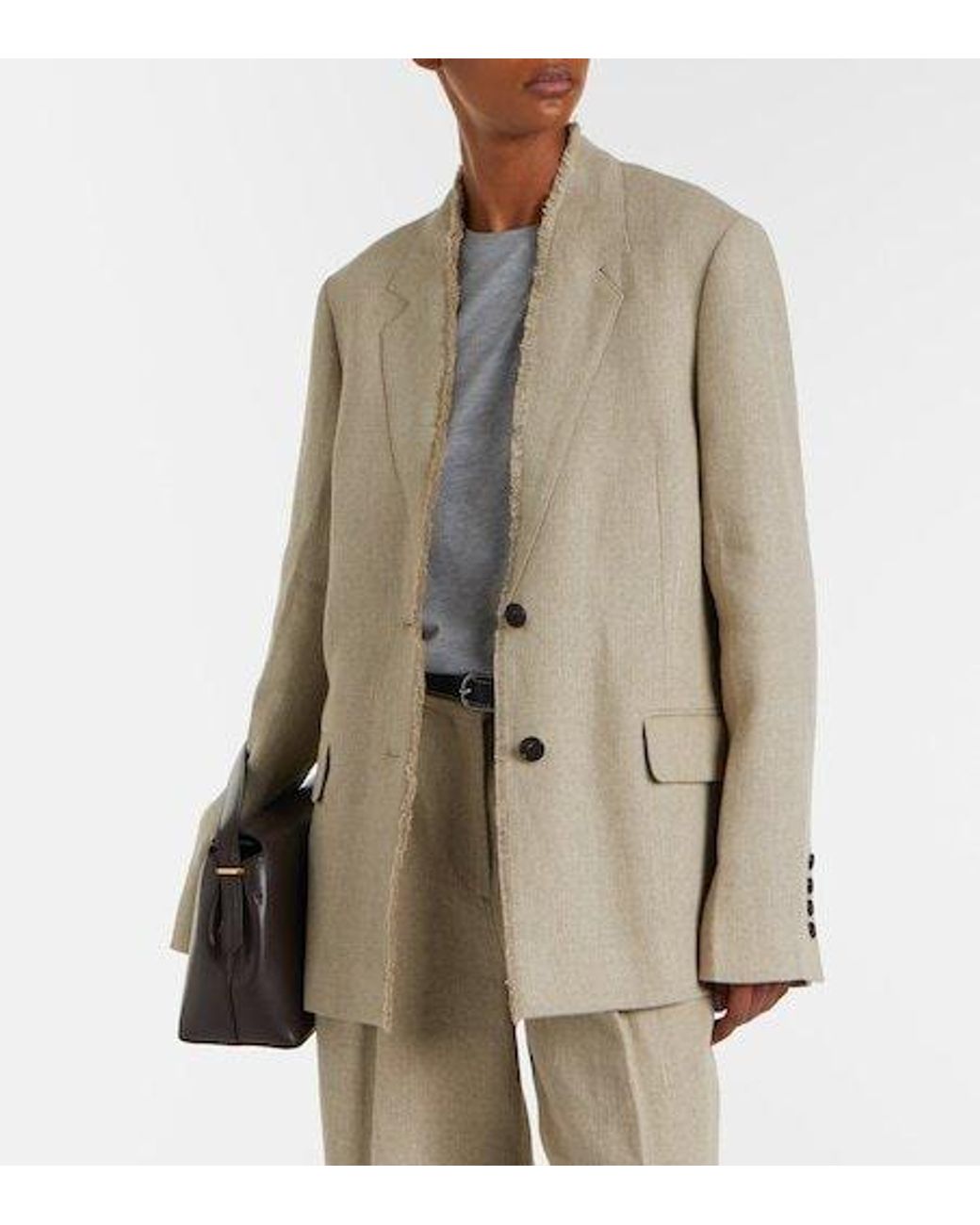 Totême  Natural Lightweight Linen Blazer