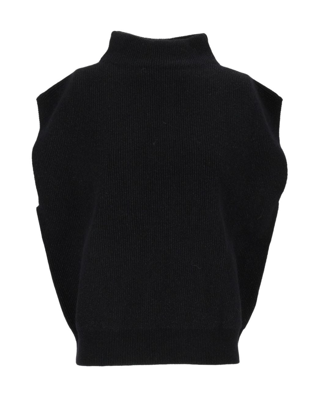 Peserico Black High-Neck Sleeveless Jumper