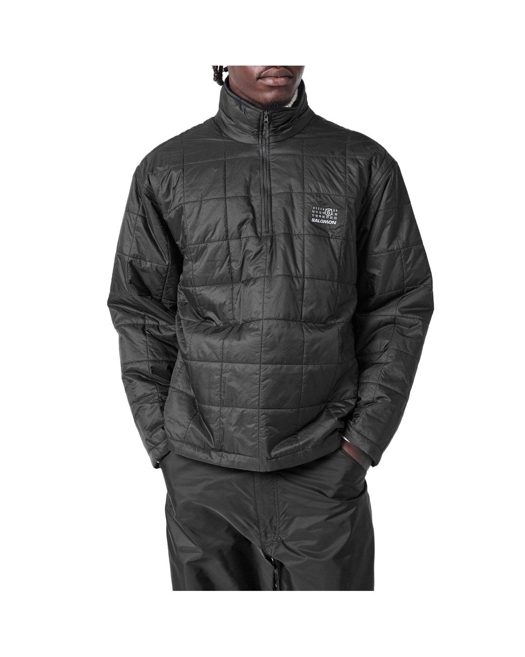 MM6 by Maison Margiela Gray Reversible Insulated Long Sleeve Quilted Jacket for men