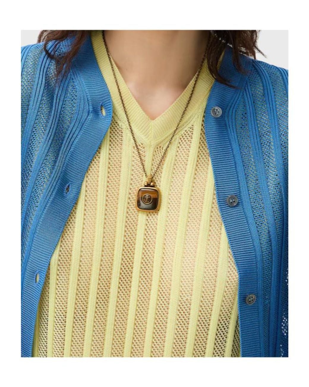 Versace White Medusa Pendant Necklace