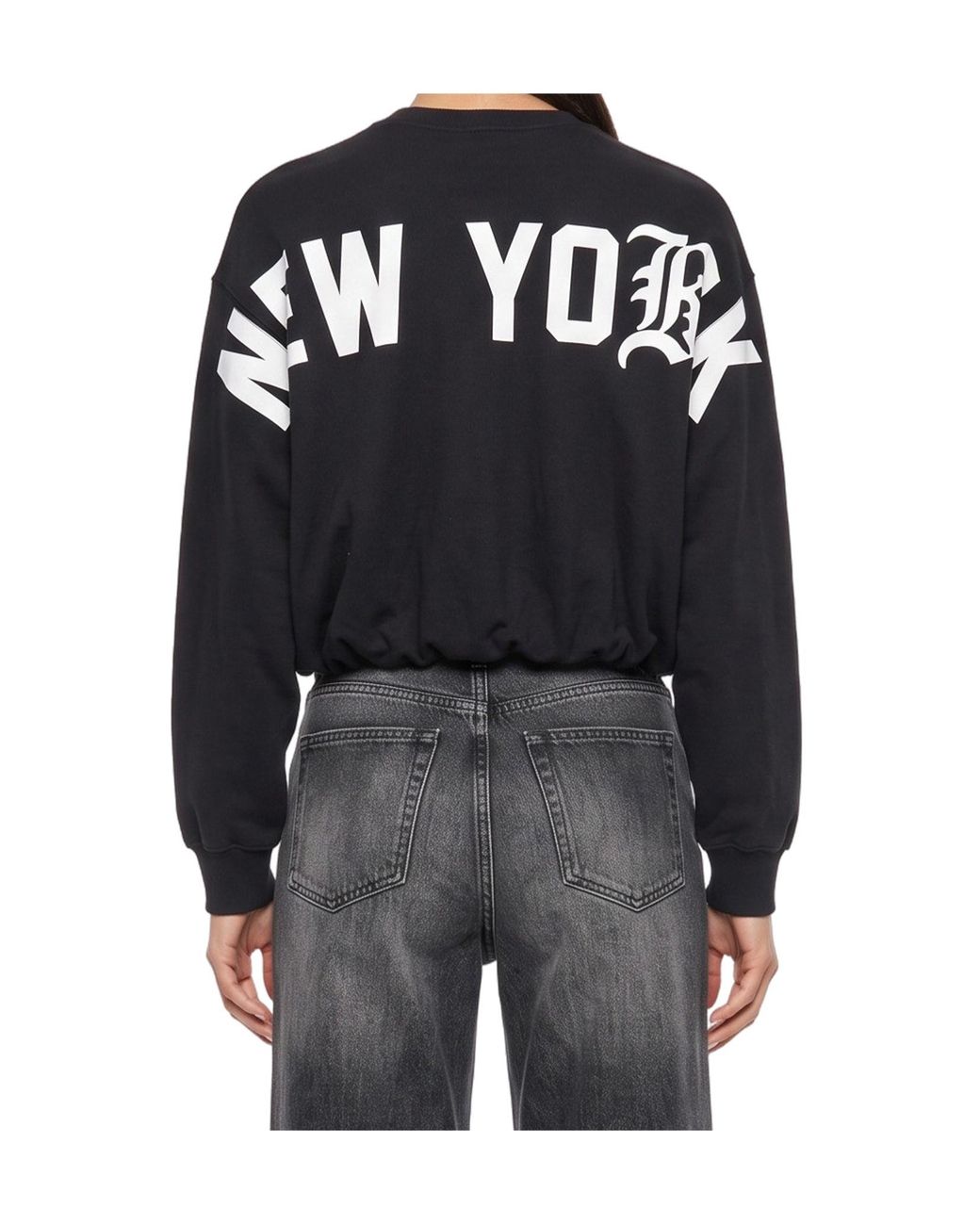 R13 Black Long-Sleeve Sweatshirt