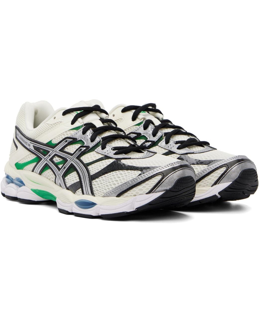 Asics Green Gel Cumulus 15 Running Shoes for men