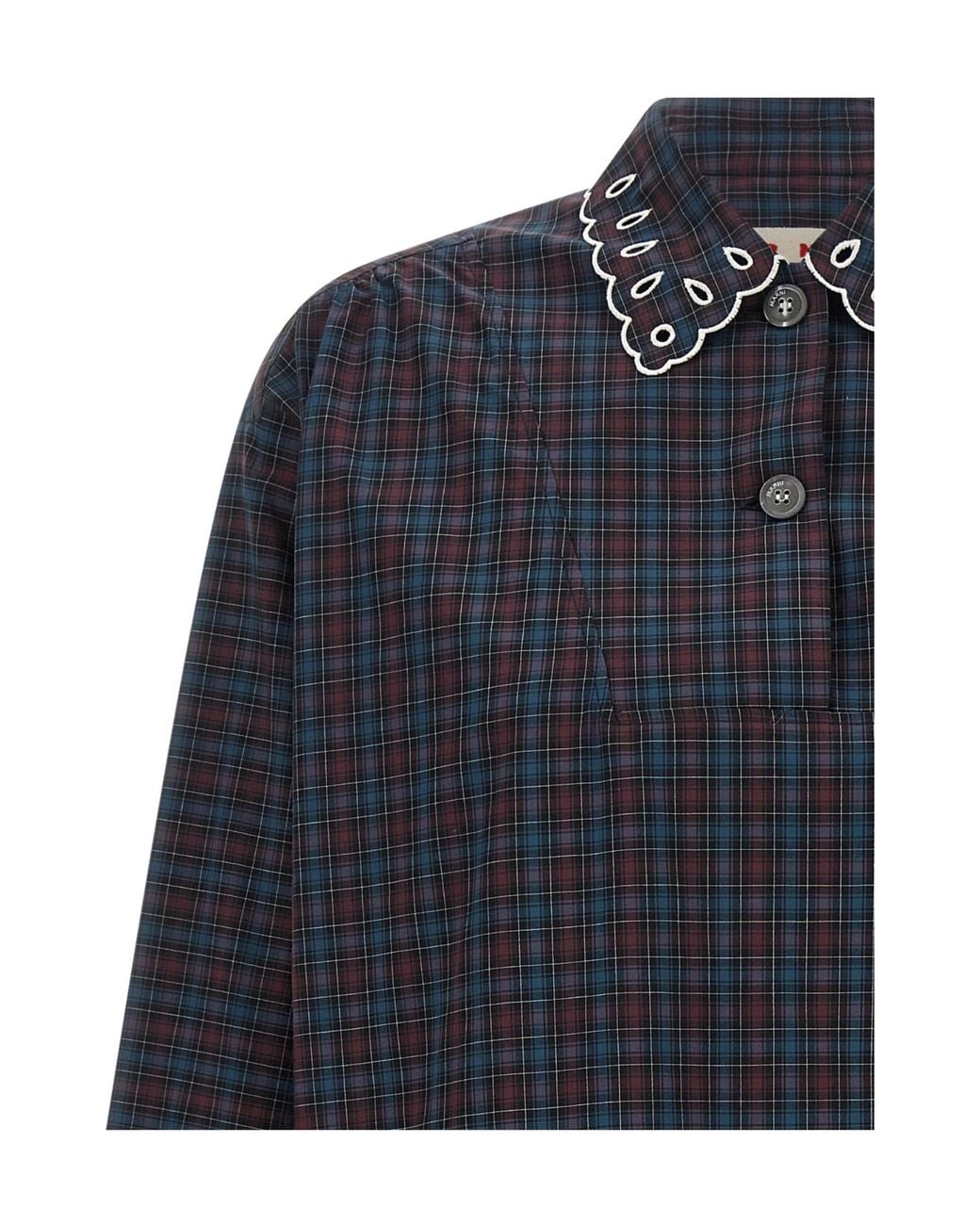 Marni Blue Long-Sleeved Shirt