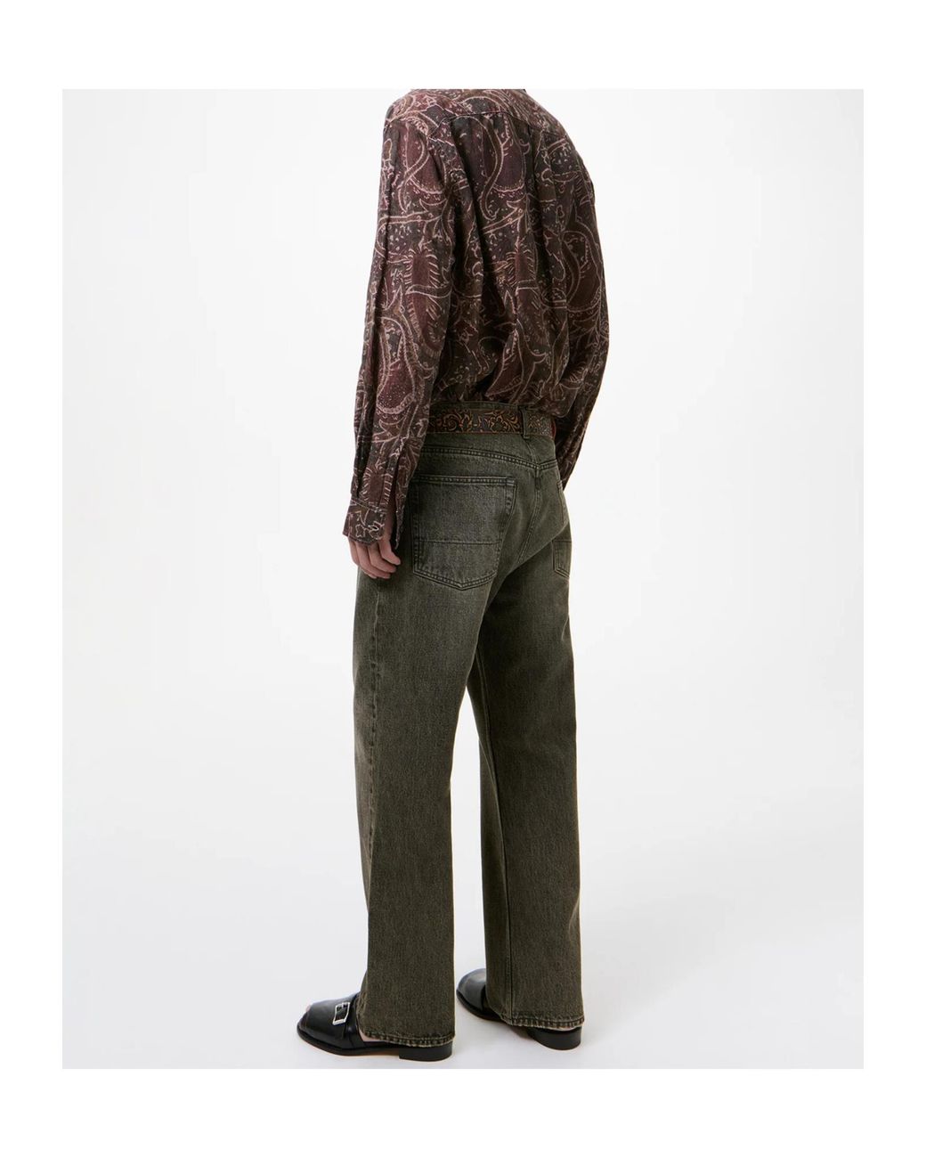 Our Legacy Gray Third Cut Straight-Leg Jeans for men