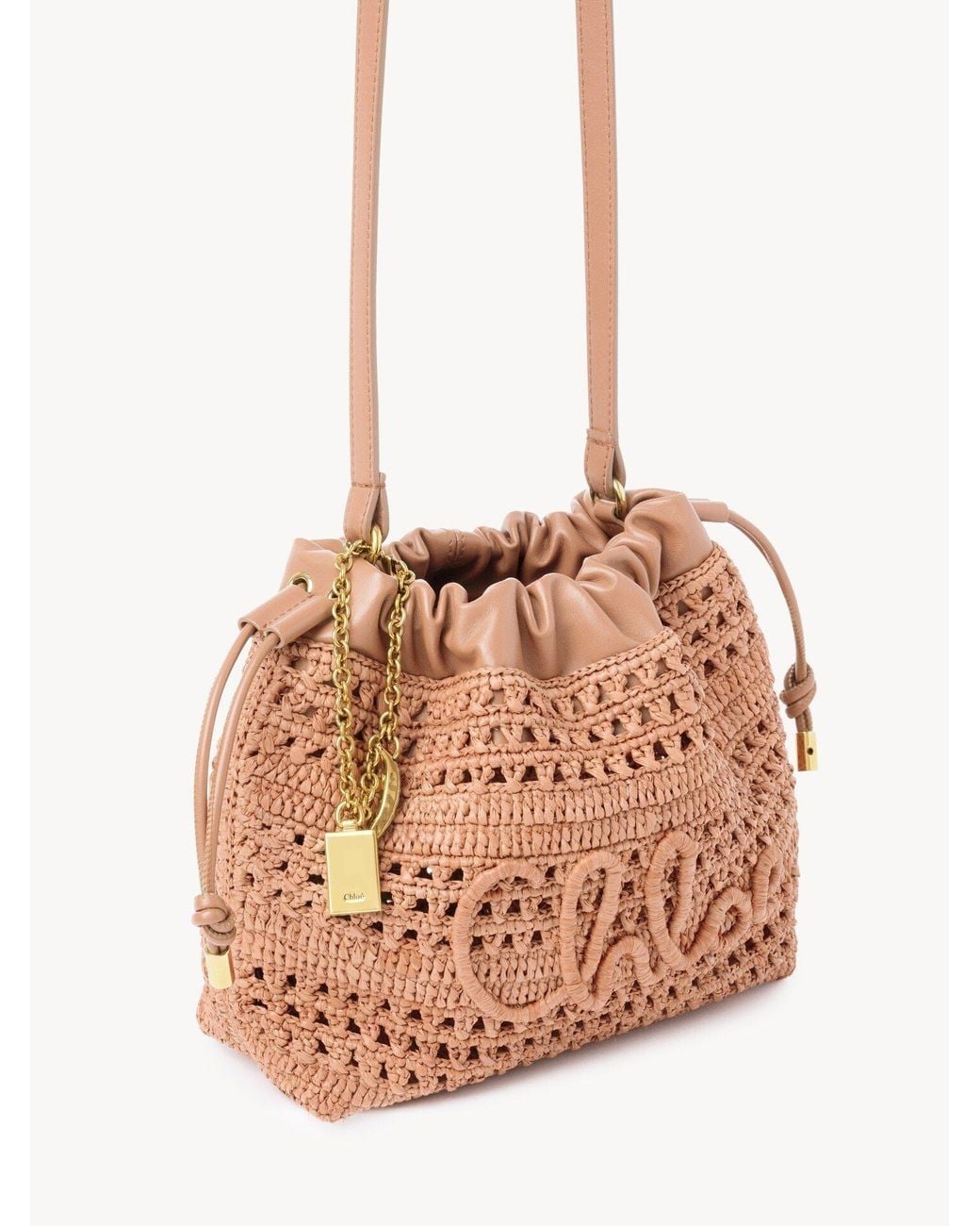 Chloé Pink Chloé Mini Drawstring Shoulder Bag