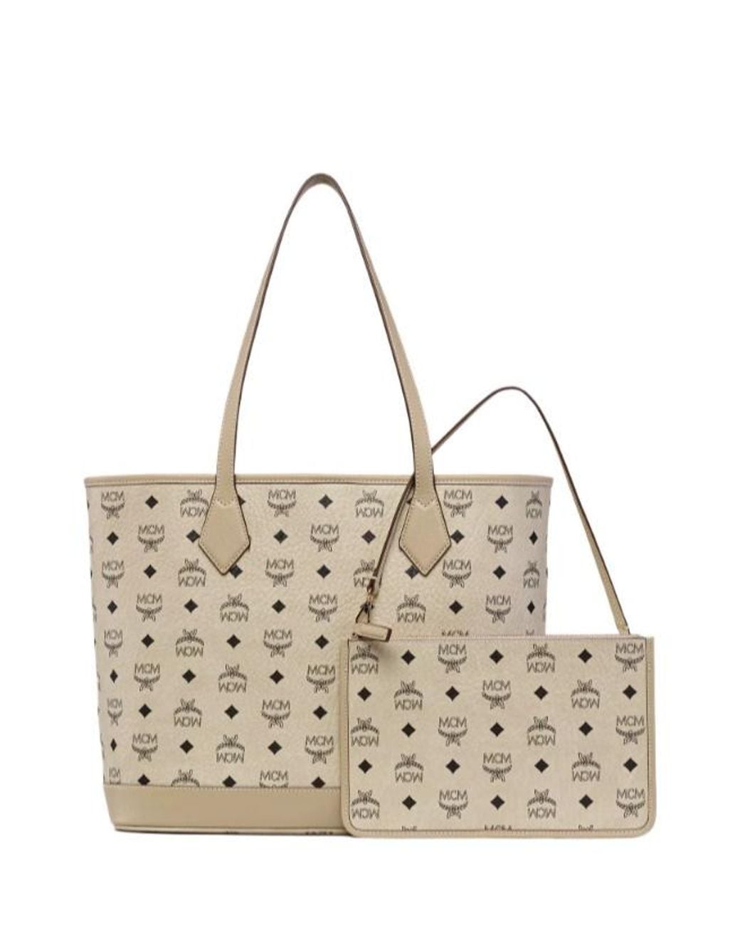 MCM Natural Visetos Liz Tote Bag
