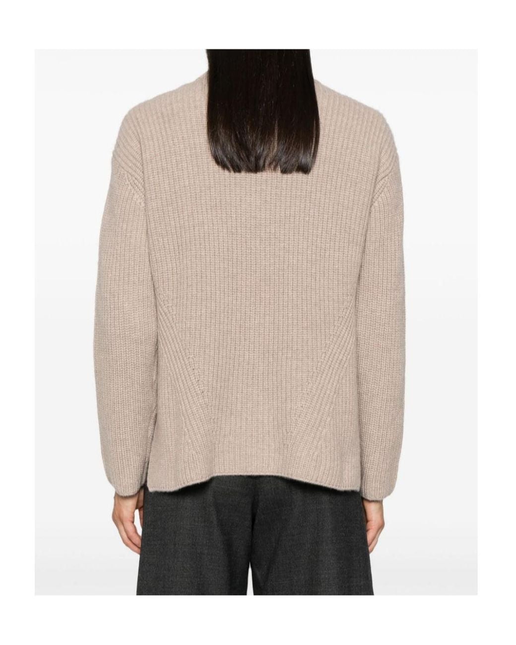 P.A.R.O.S.H. Natural Crew-Neck Cashmere Jumper