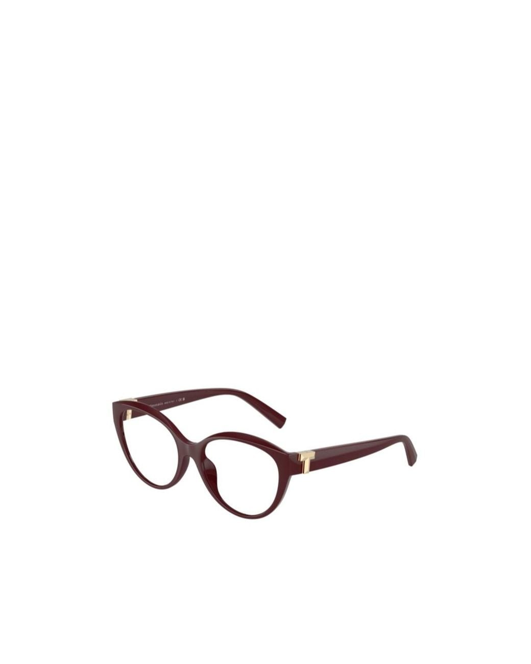 Tiffany & Co White Cat-Eye Glasses