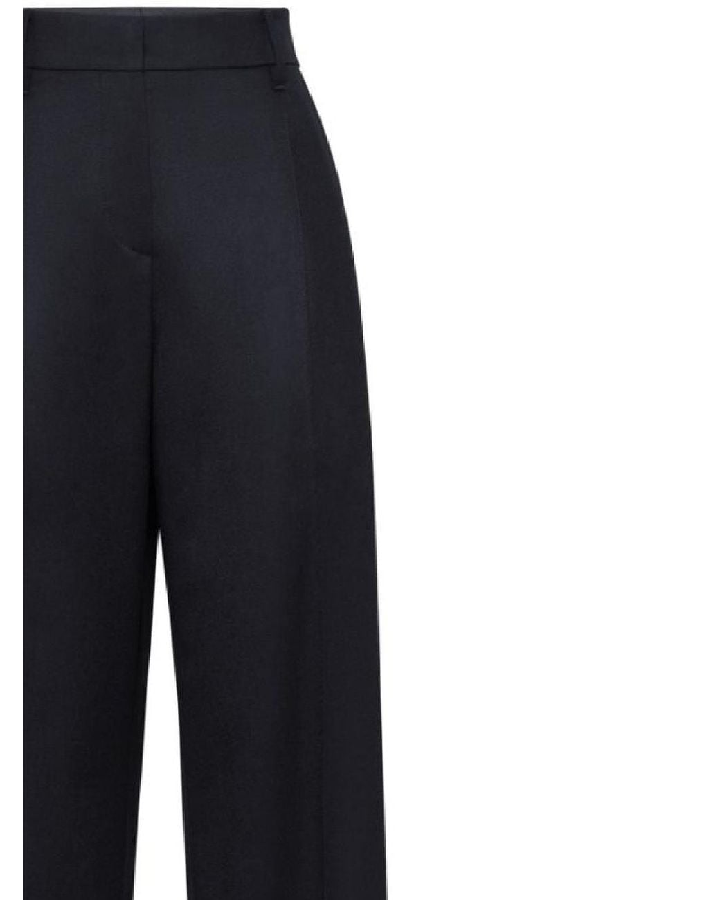 Brunello Cucinelli Black Pleated Tailored Trousers